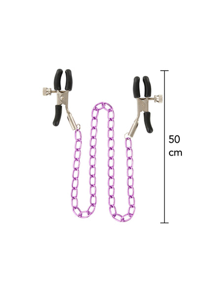 Catena stimolante per capezzoli viola