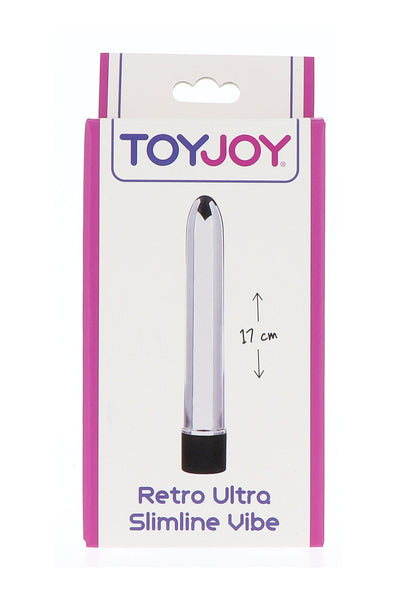 Vibratore retrò ultra sottile argento