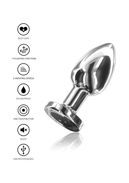Il piccolo plug vibrante Glider argento