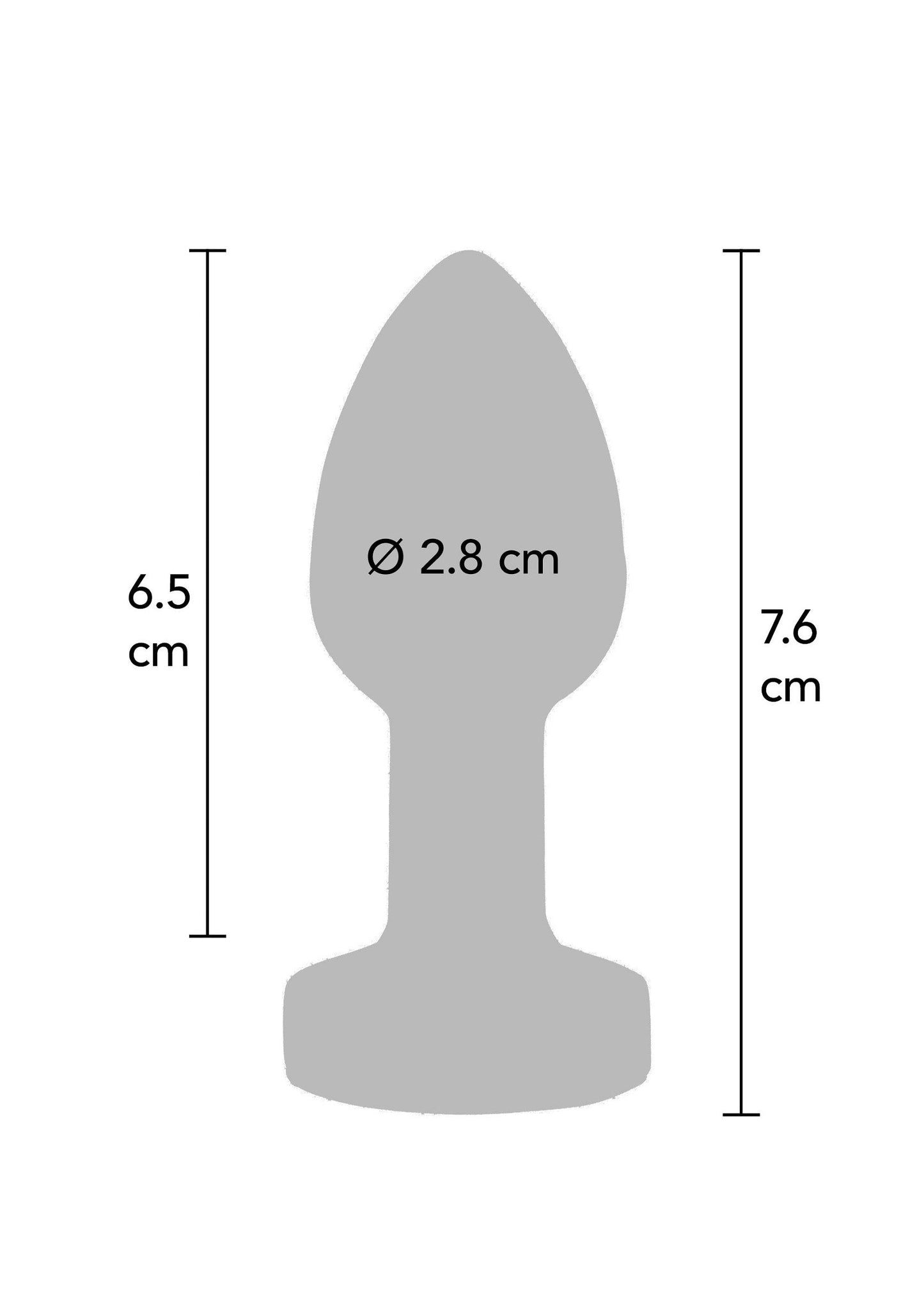 Il piccolo plug vibrante Glider argento
