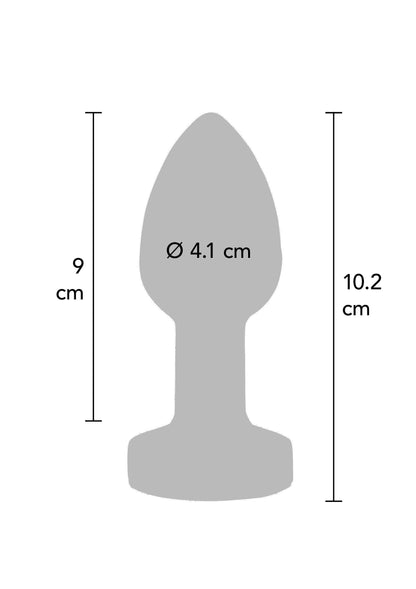 Il Glider Vibrating Plug Grande argento