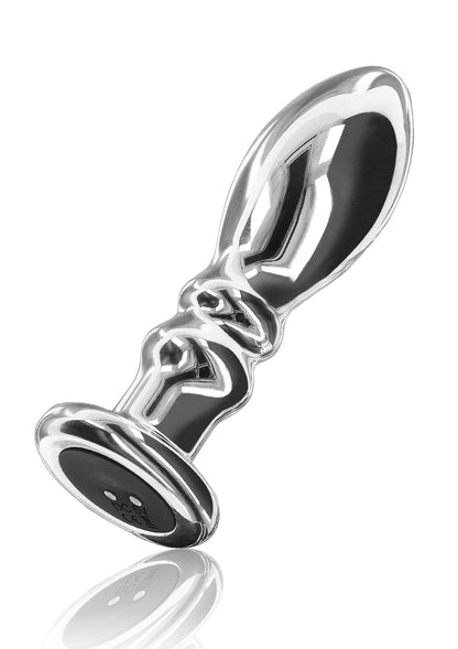 Il vibratore Slider Vibrating Plug Medium argento