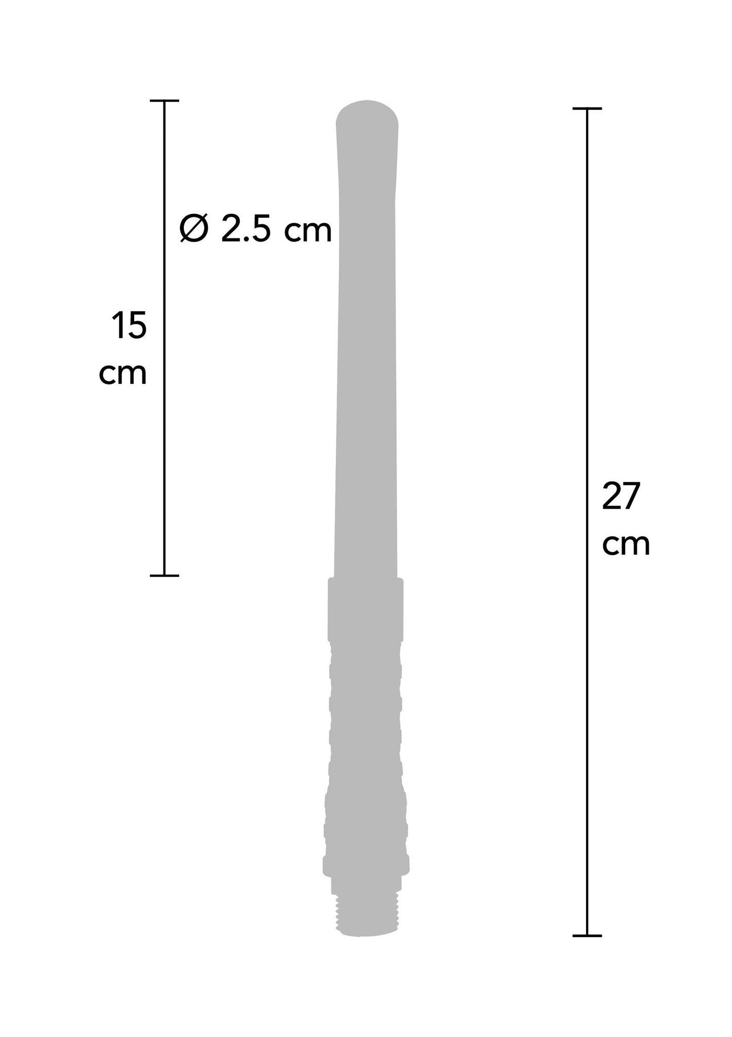 Doccia anale Geyser 15 cm blu