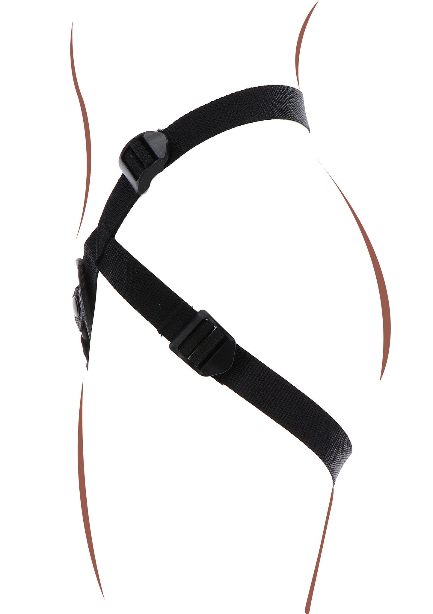 Imbracatura Strap-On Pleasure Hole nera