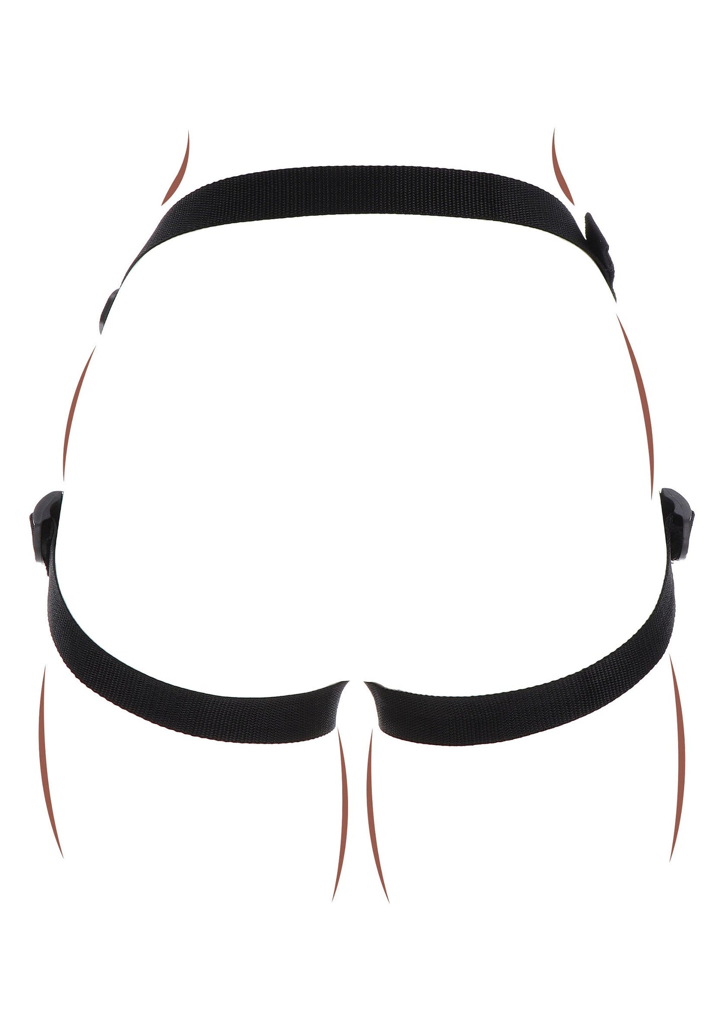 Imbracatura Strap-On Pleasure Hole nera
