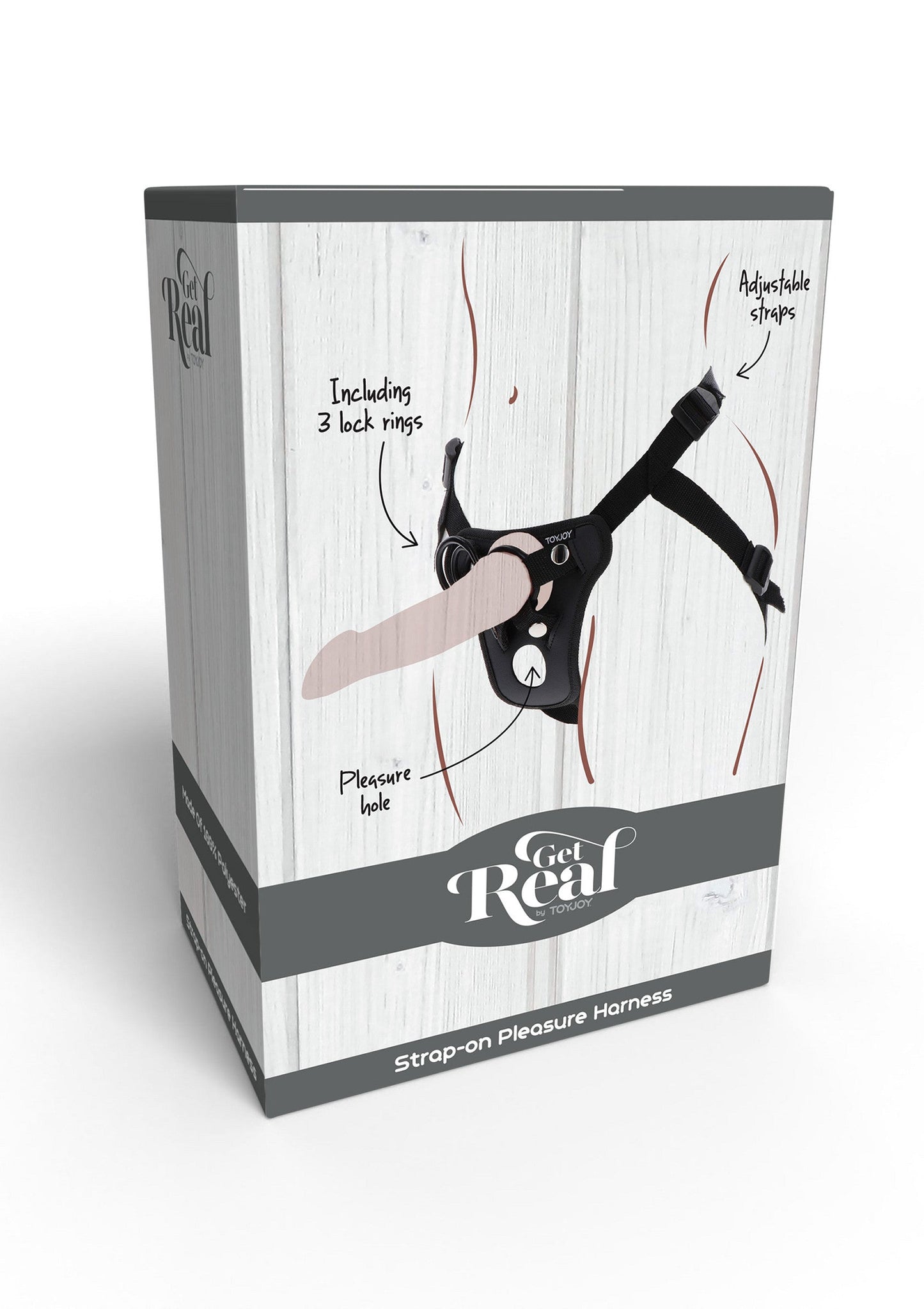 Imbracatura Strap-On Pleasure Hole nera