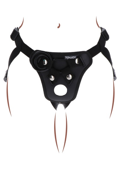 Imbracatura Strap-On Pleasure Hole nera