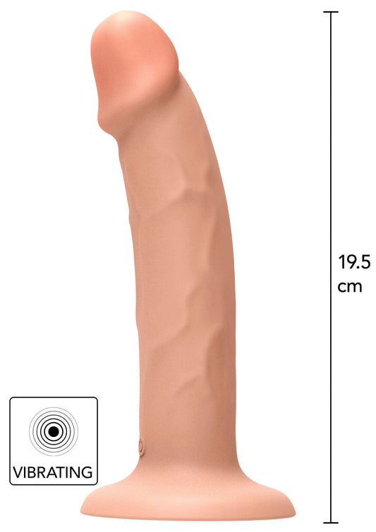 Imbracatura Dong Vibrante Silicone 19,5 cm pelle