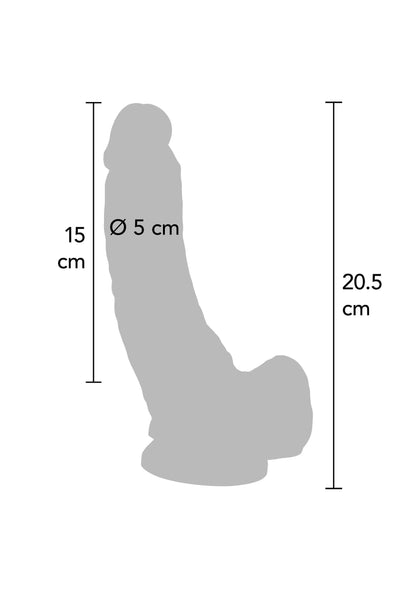 Dildo in PVC 20,5 cm nero