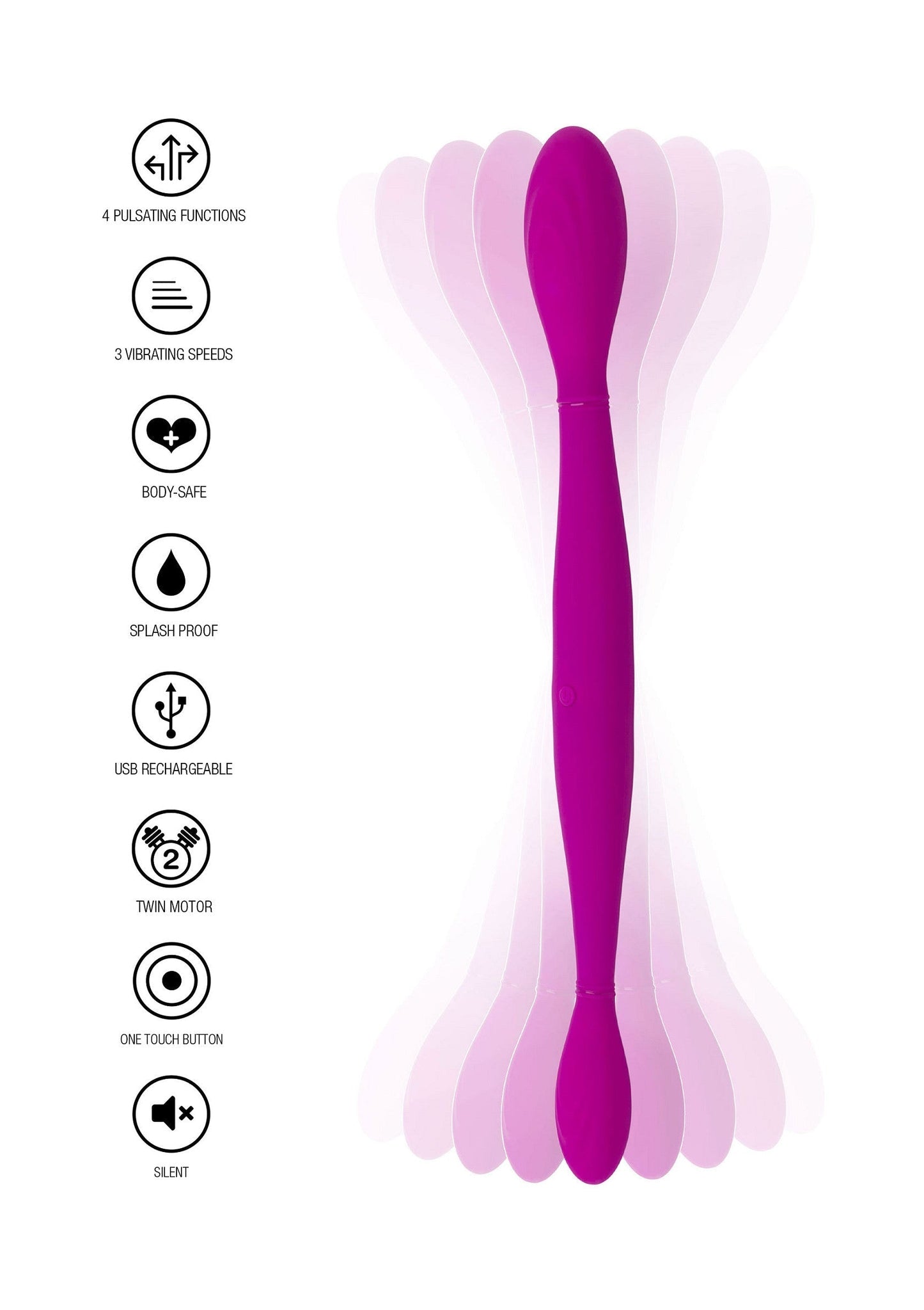 Dildo doppio Infinity rosa