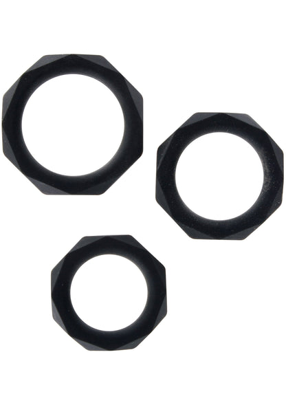 Set di anelli C Power Halo neri