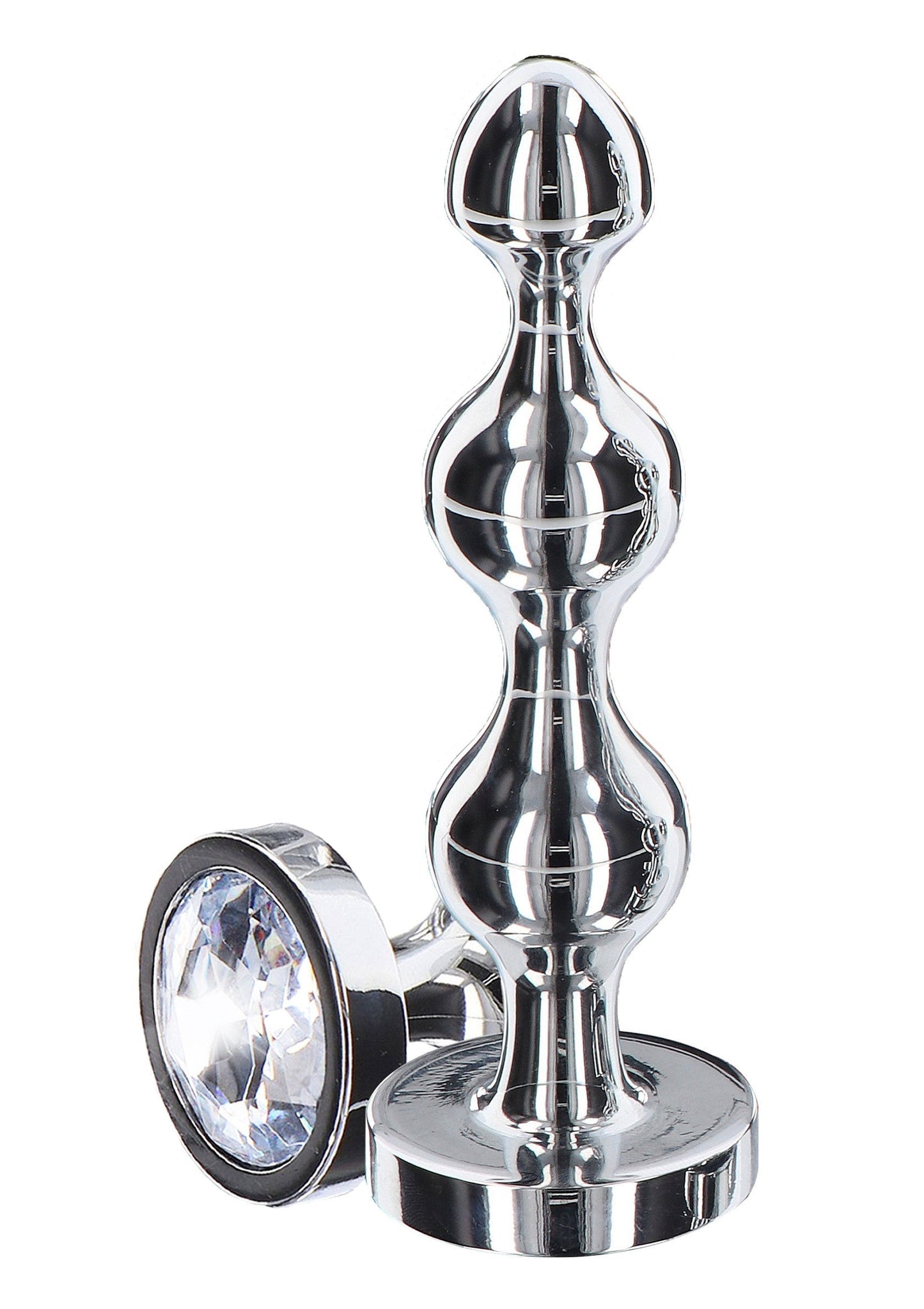 Perline a forma di stella di diamante, medie, argento