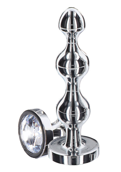 Perline a forma di stella di diamante, medie, argento