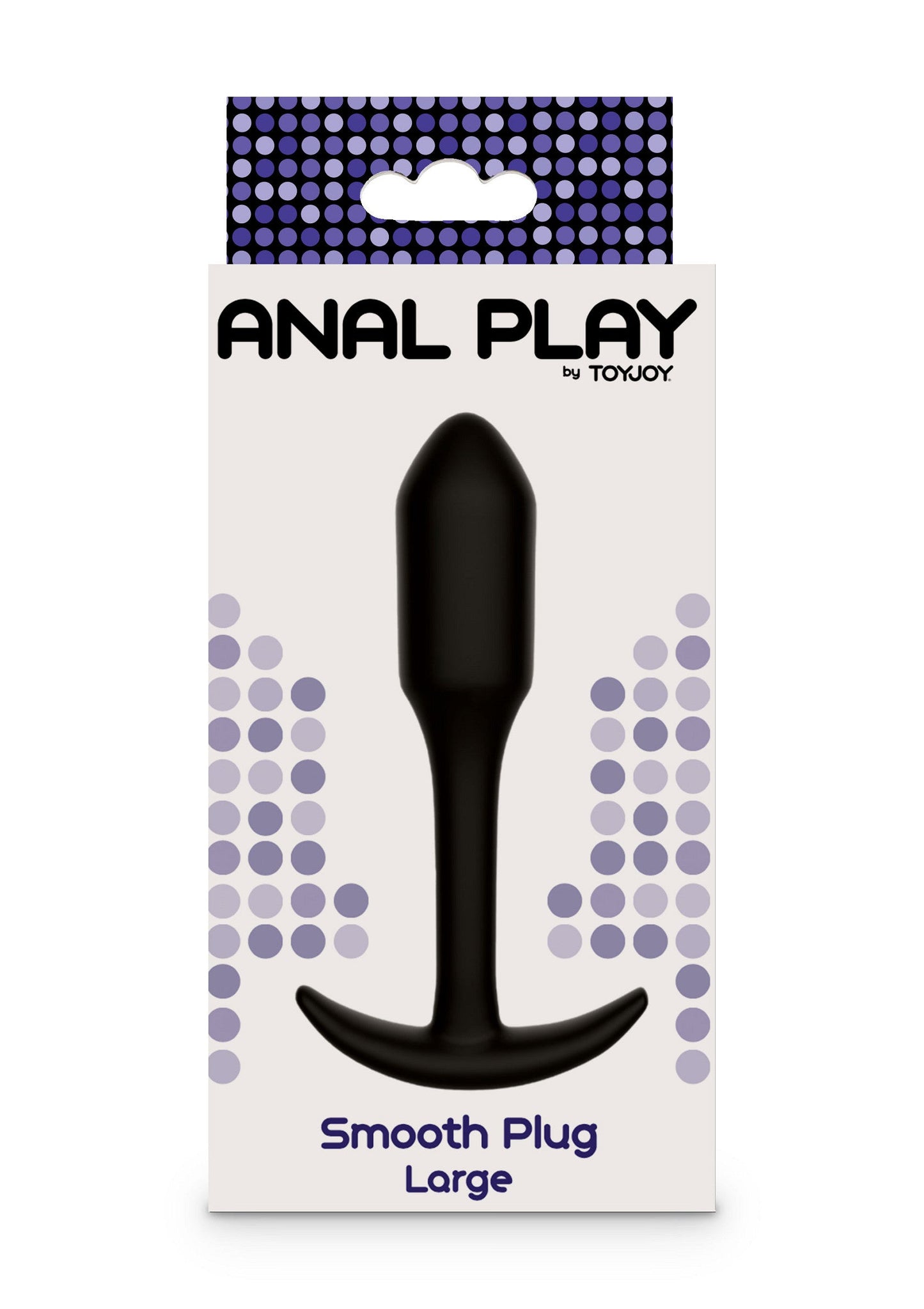 Plug anale liscio grande nero