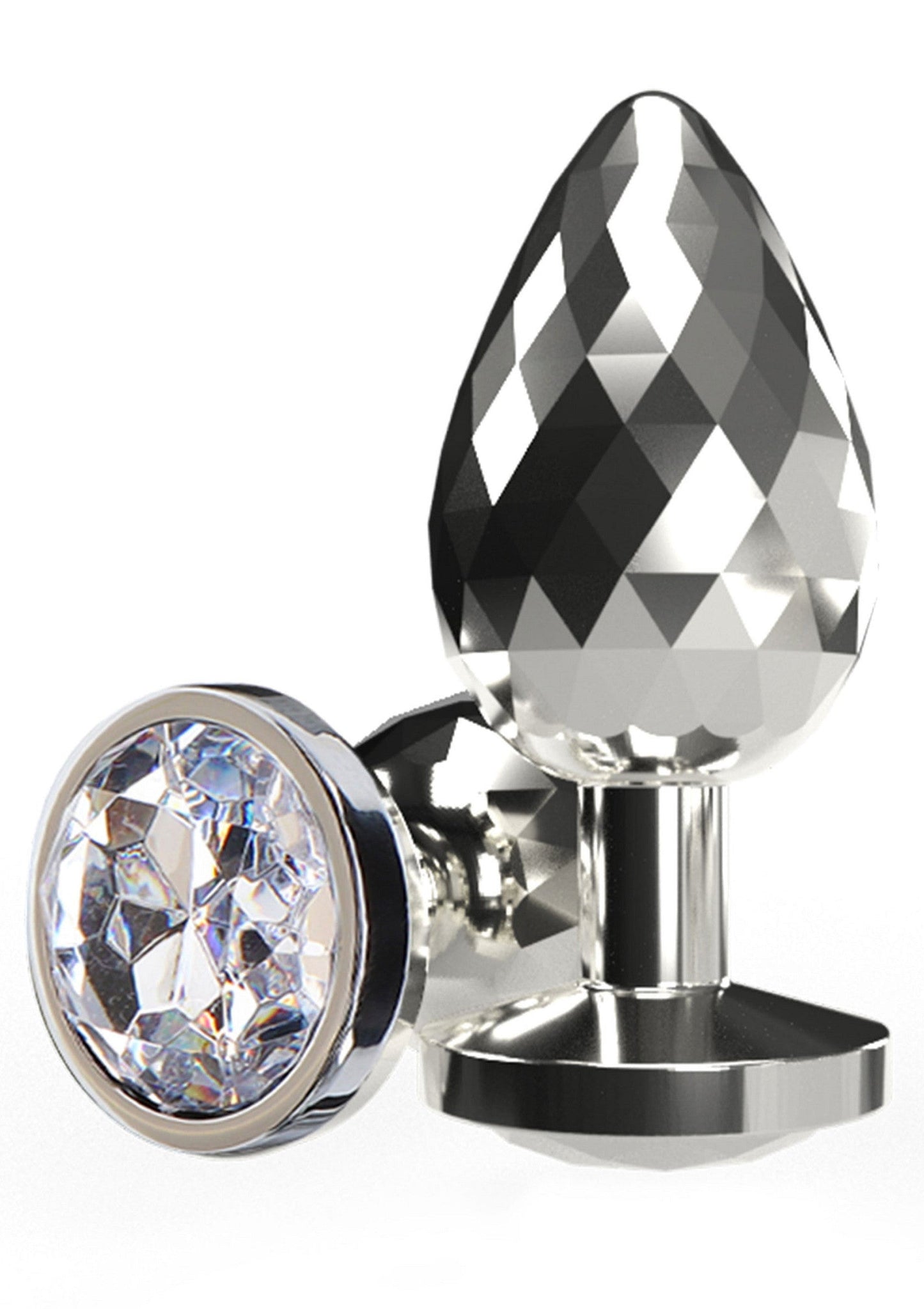 Disco Diamond Plug Grande argento