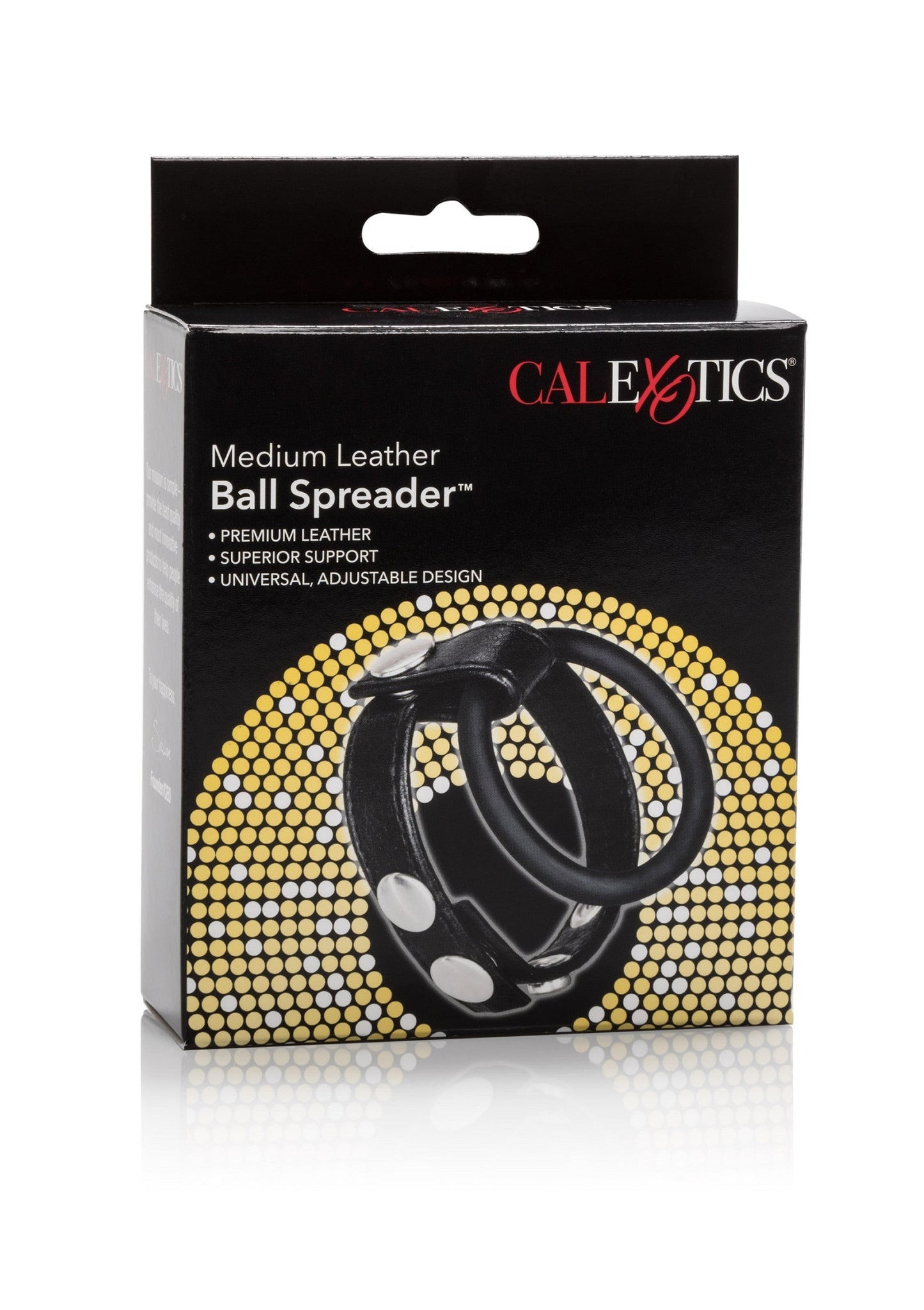 Spargipalle in pelle media nera