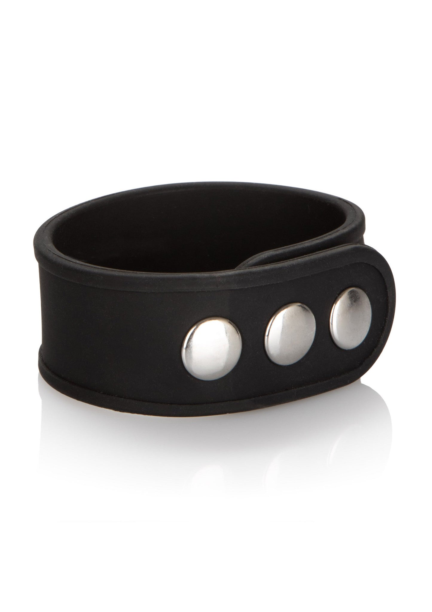 Anello erettile in silicone a 3 scatti nero