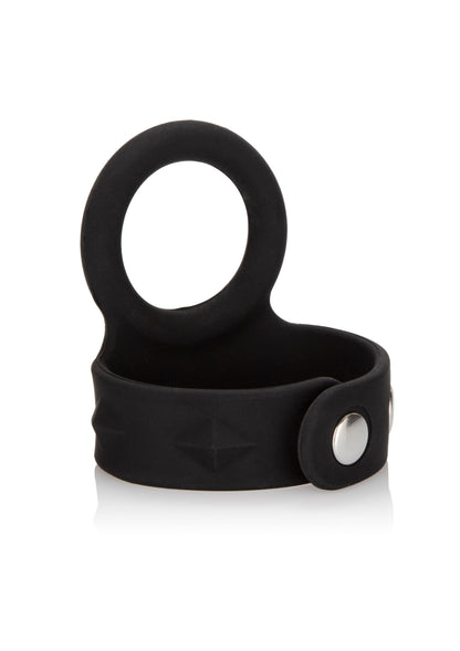 Anello per lo scroto a 3 bottoni, medio, nero