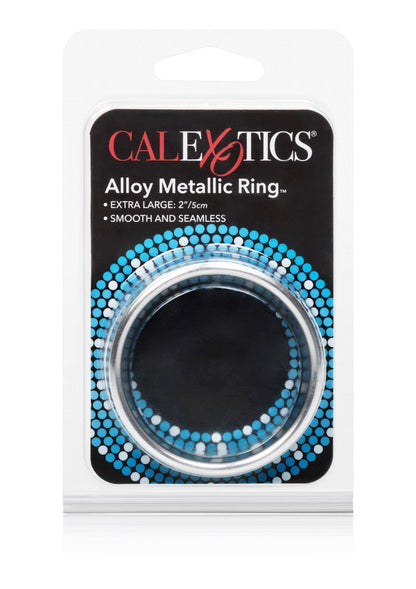 Anello in lega metallica extra large argento