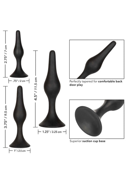 Kit di avvio anale in silicone nero