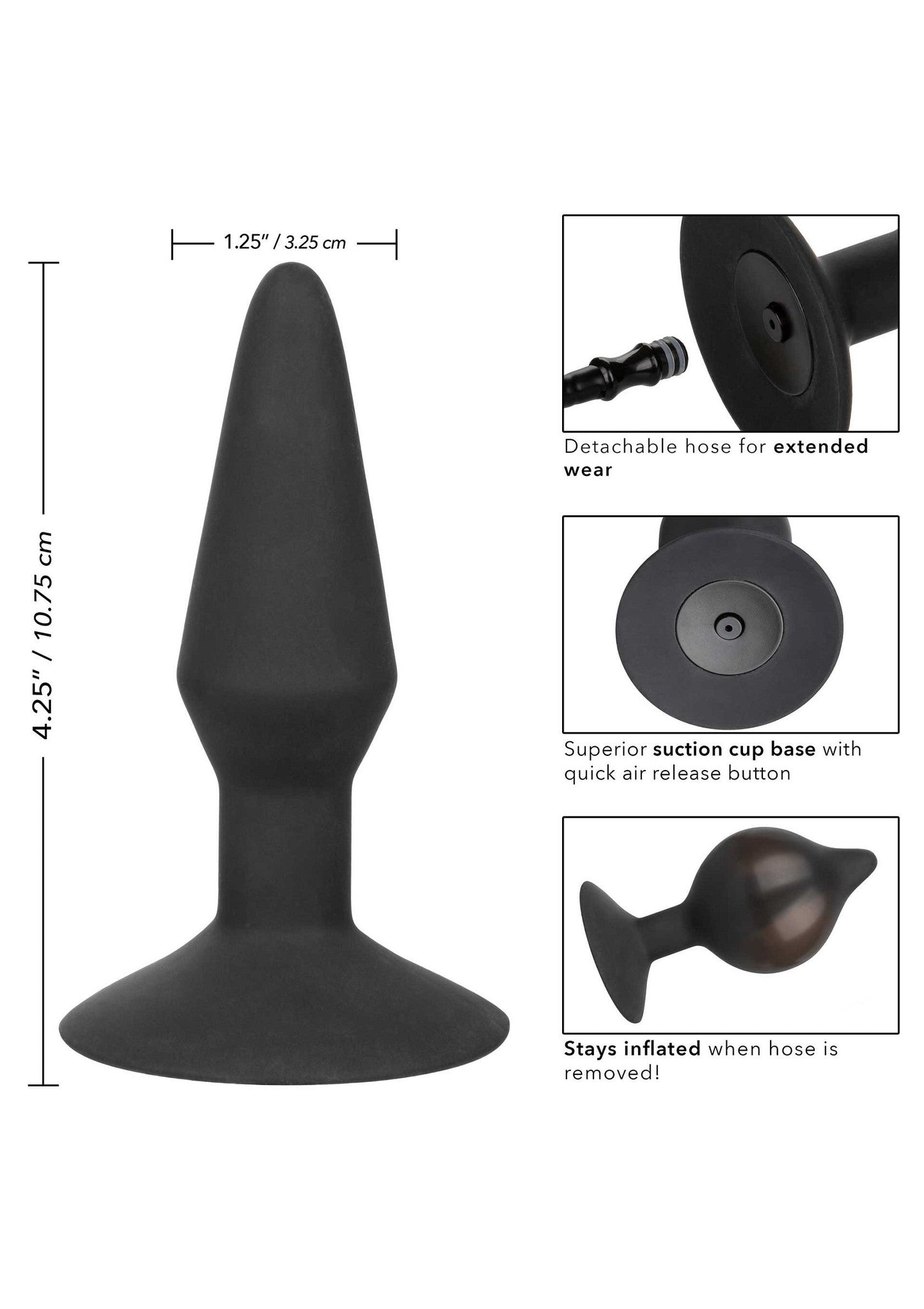 Plug gonfiabile medio nero