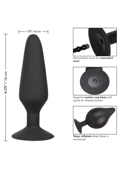 Spina gonfiabile in silicone XL nera