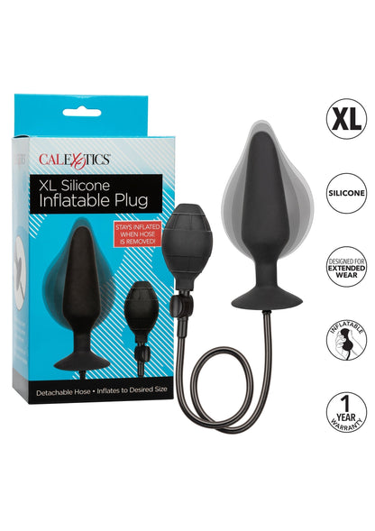 Spina gonfiabile in silicone XL nera
