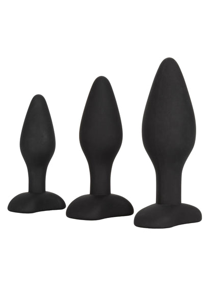 Kit per esercizi anali in silicone nero