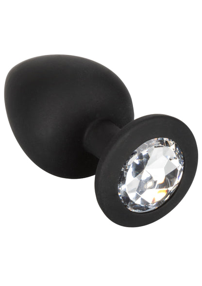 Kit anale in silicone con gemme nere