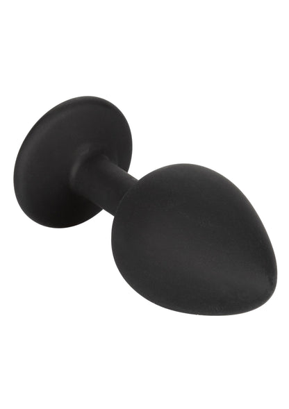 Kit anale in silicone con gemme nere