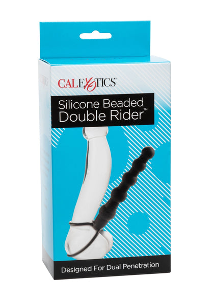 Doppio cavaliere con perline in silicone nero