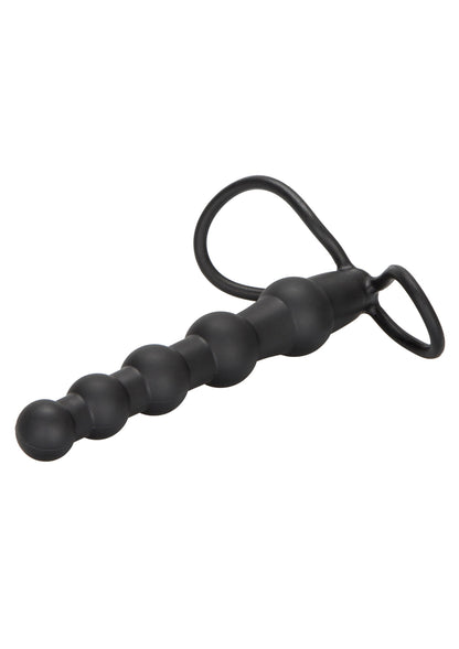 Doppio cavaliere con perline in silicone nero