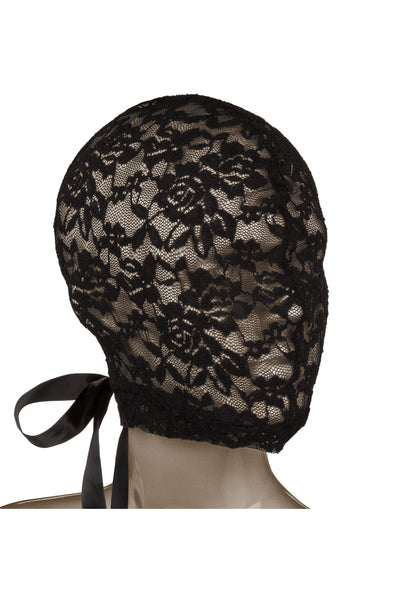 Corsetto Scandal con cappuccio in pizzo nero