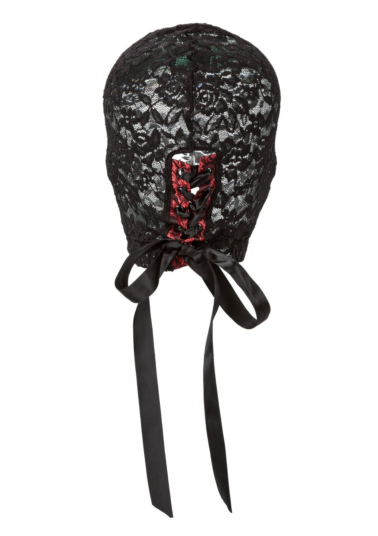 Corsetto Scandal con cappuccio in pizzo nero