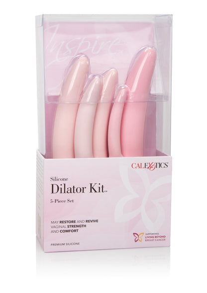 Set di dilatatori in silicone rosa 5 pezzi