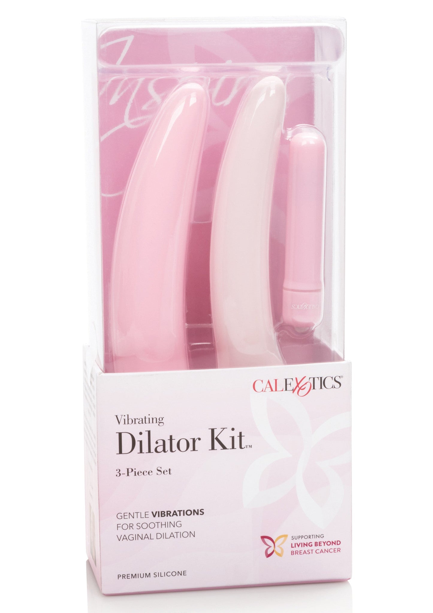 Set dilatatori vibranti 3 pezzi rosa