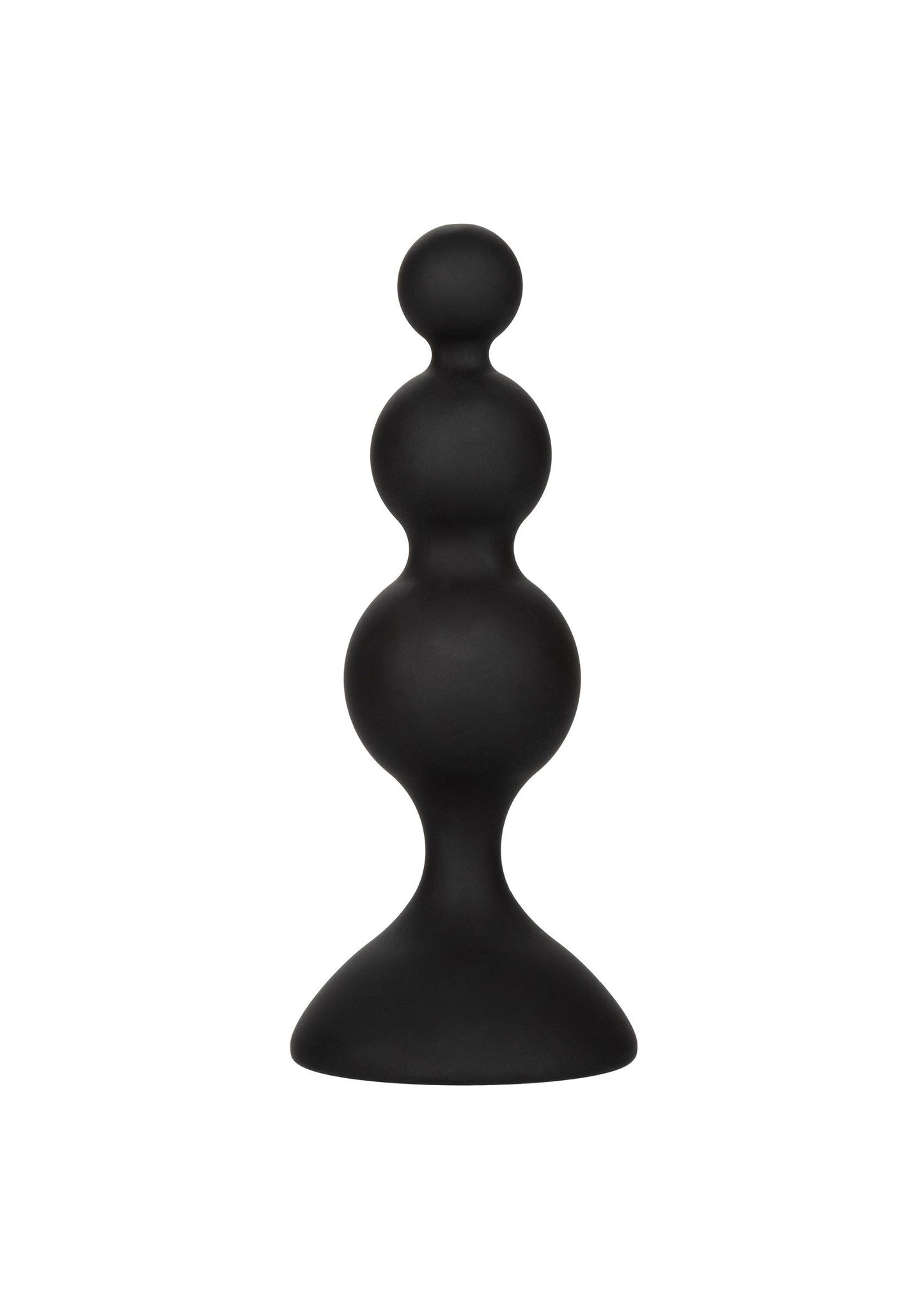 Kit anale con perline in silicone nero