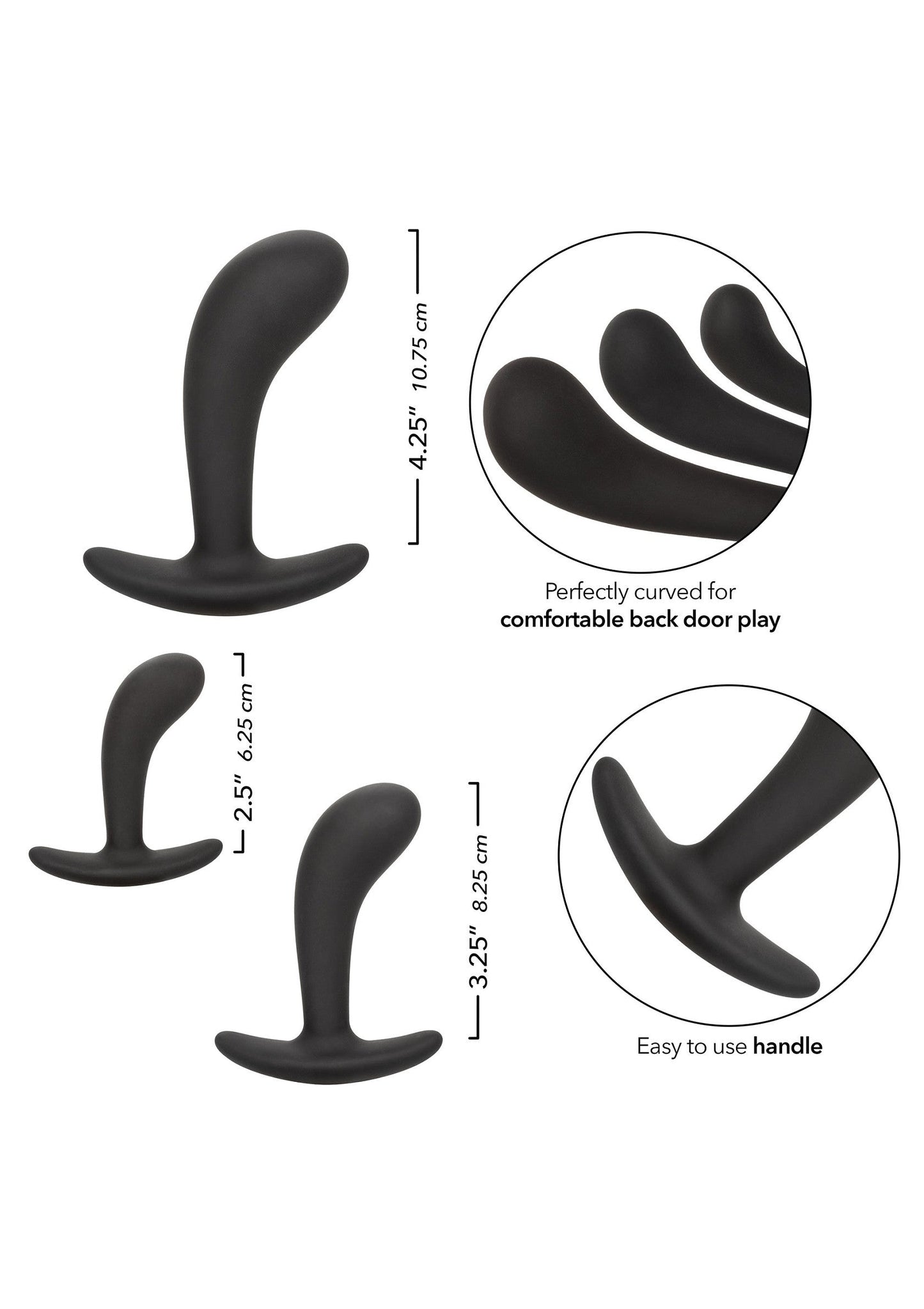 Kit per la prostata in silicone nero