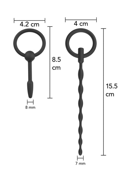 Set di tappi per pene Starter 2 pezzi neri