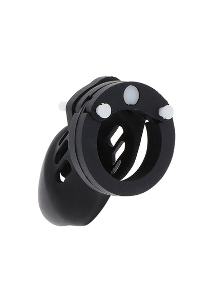 Gabbia per pene in silicone piccola nera