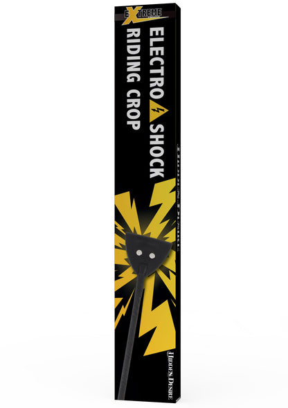 Frustino da equitazione elettroshock nero