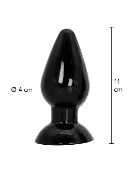 Plug anale medio 11 cm nero