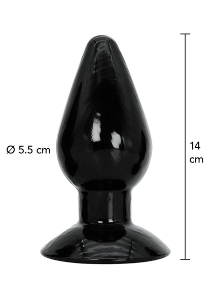 Plug anale grande 14 cm nero