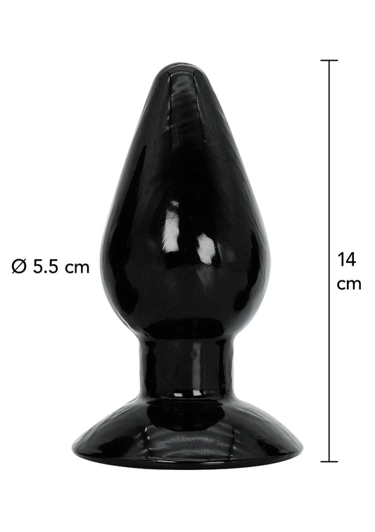 Plug anale grande 14 cm nero