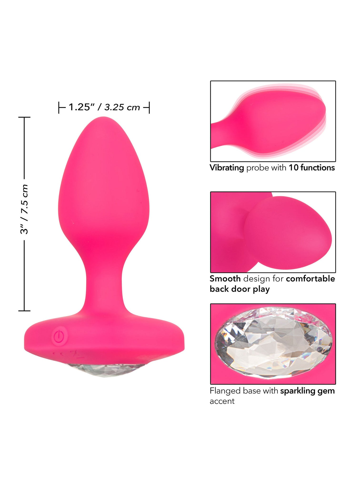 Sonda vibrante rosa medio