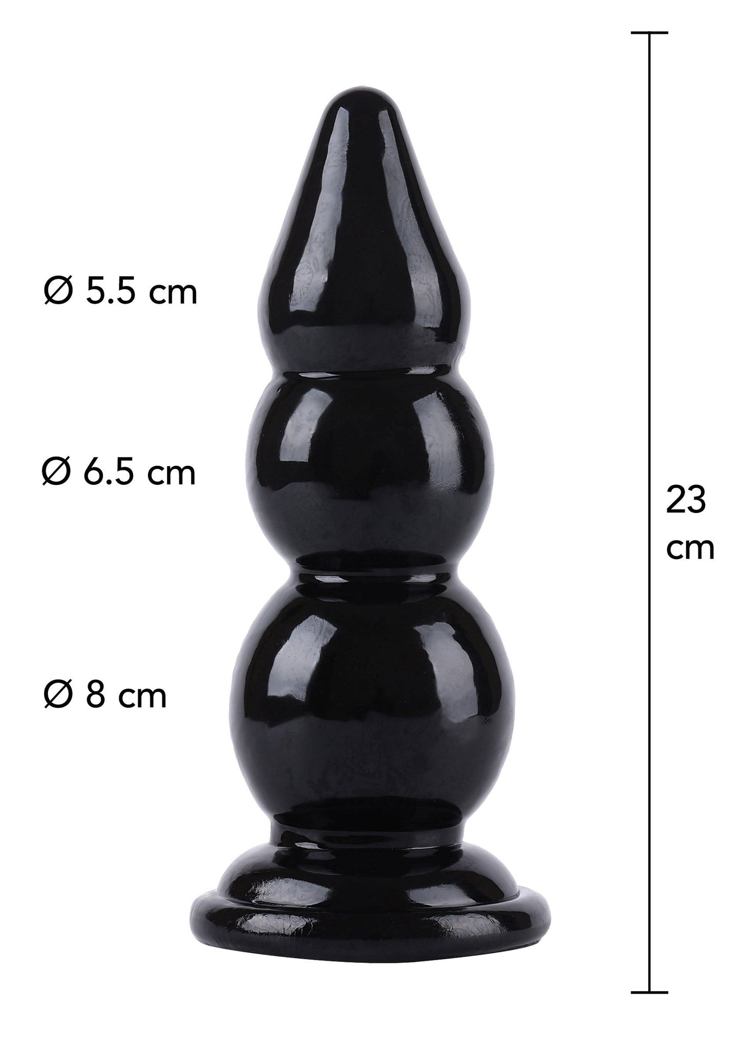 Palline anali 23 cm nere