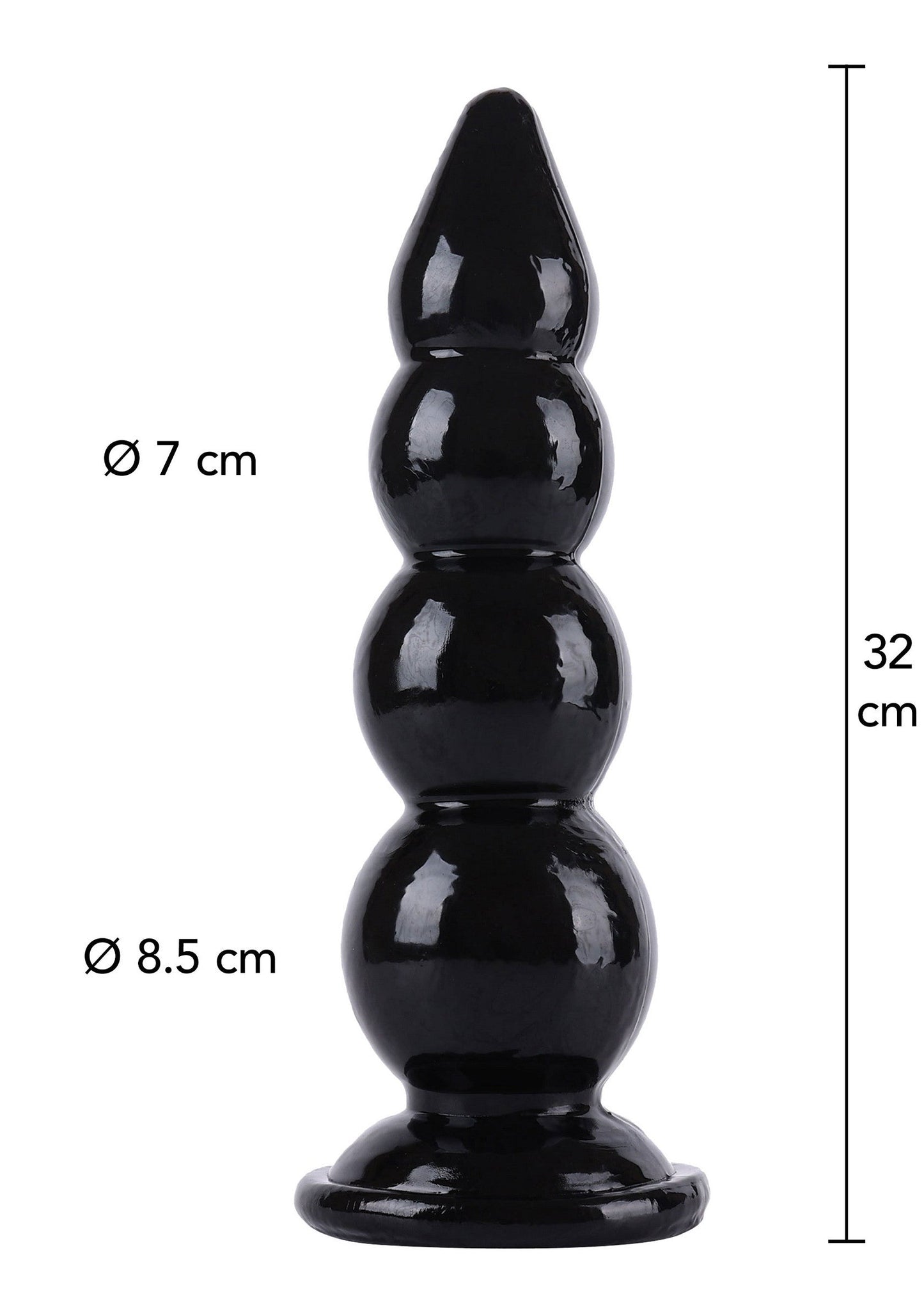 Palline anali 32 cm nere