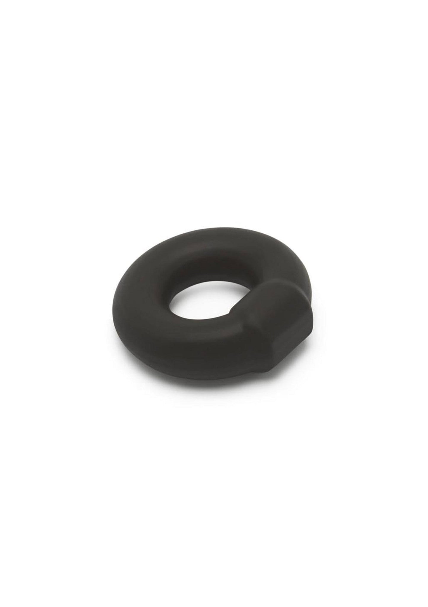 Anello a C con perno in silicone morbido nero