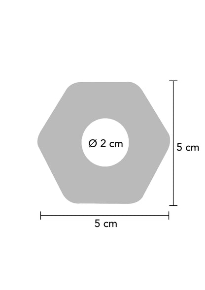 Anello a C morbido in silicone nero