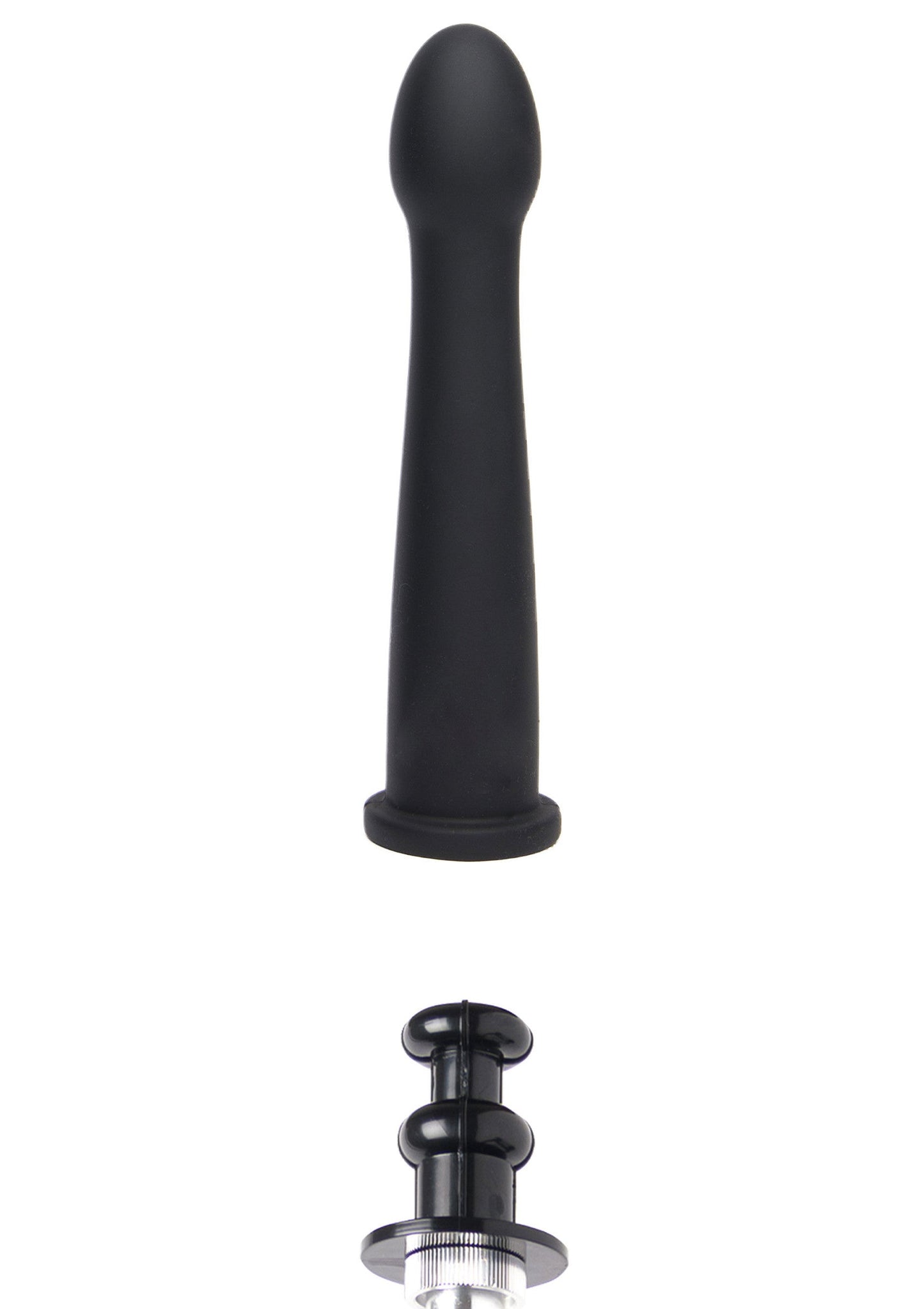 Dildo liscio Easy-Lock 19 cm nero